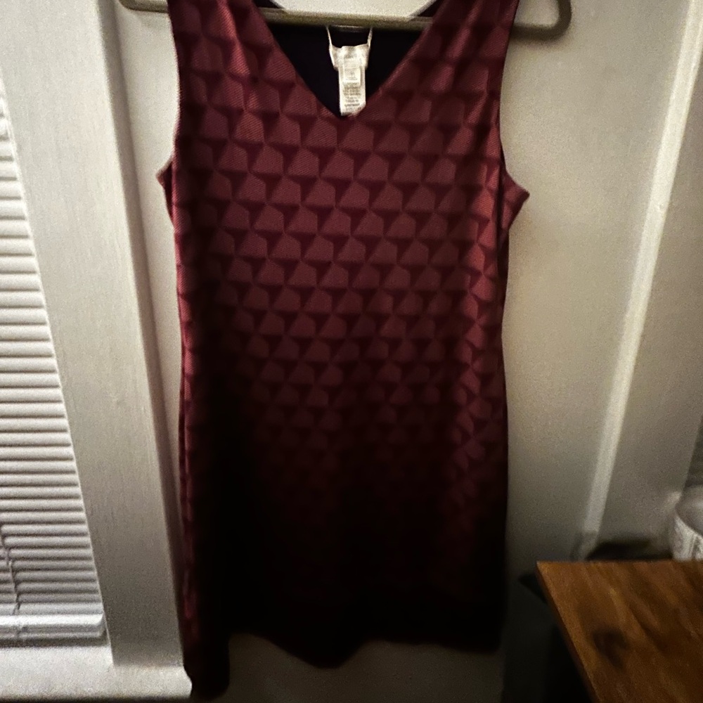 NWOT Magnolia Grace Reversible Elegant Patterned Sleeveless Dress, Zipper Back - Picture 13 of 16